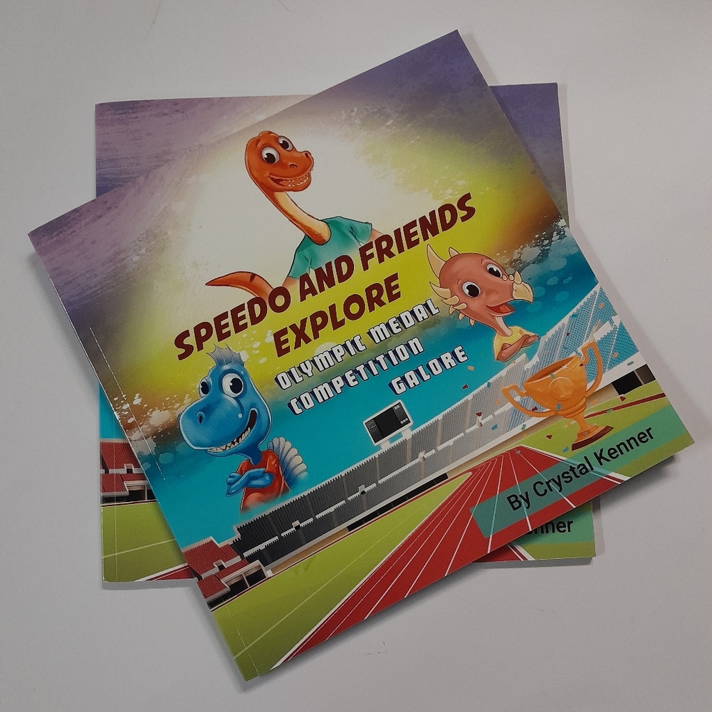 Speedo and Friends Explore:Olympic Medal Competition Galore NWT Size: 8.5 x 8.5